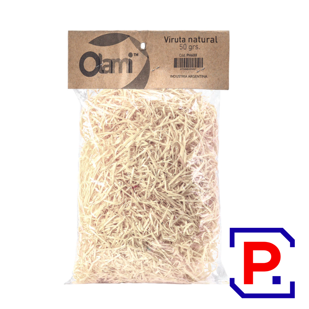 VIRUTA NATURAL PAQ X 50GR PH500