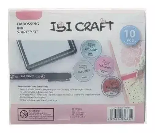 EMBOSSING SET: MARCADOR ALMOHADILLA 8 X 5 GRS 657160