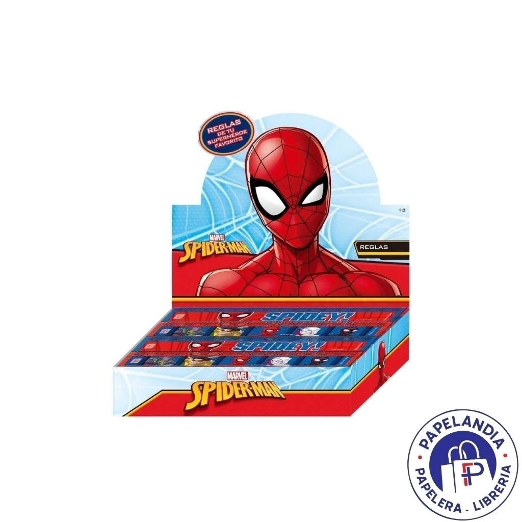 REGLA 15CM SPIDERMAN