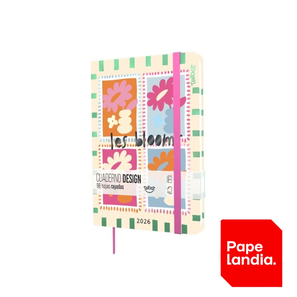 CUADERNO TALBOT DESIGN 14X21 LES BLOOM COD: 3987