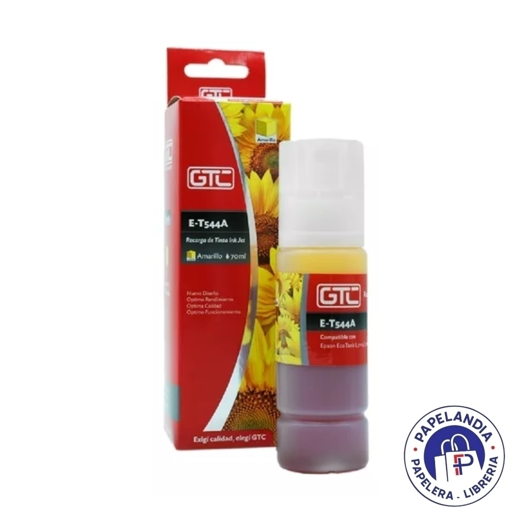 TINTA ALTERNATIVA P / EPSON T544 AMARILLO - 70ML E-T 544 A GTC