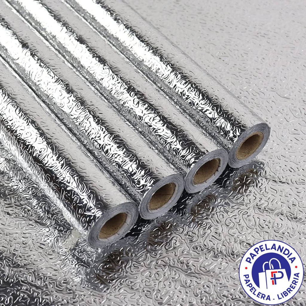 PAPEL CONTACT ADHESIVO METALIZADO CON RELIEVE x 5 METROS