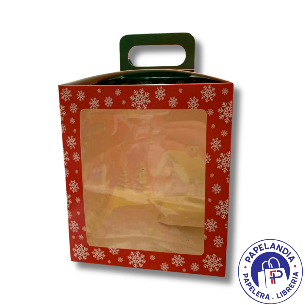 CAJA PAN DULCE 1/2KG ROJA