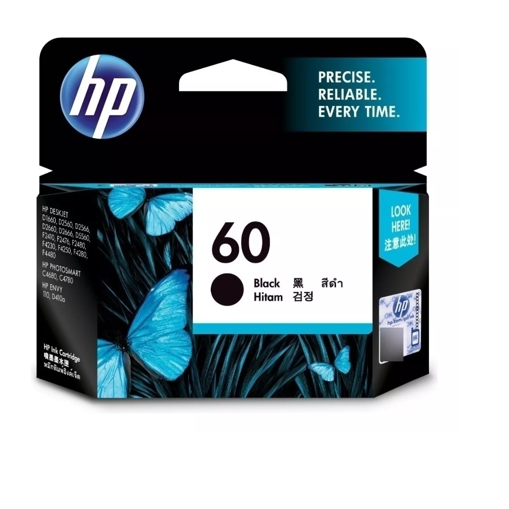 CARTUCHO HP 60 NEGRO ORIGINAL