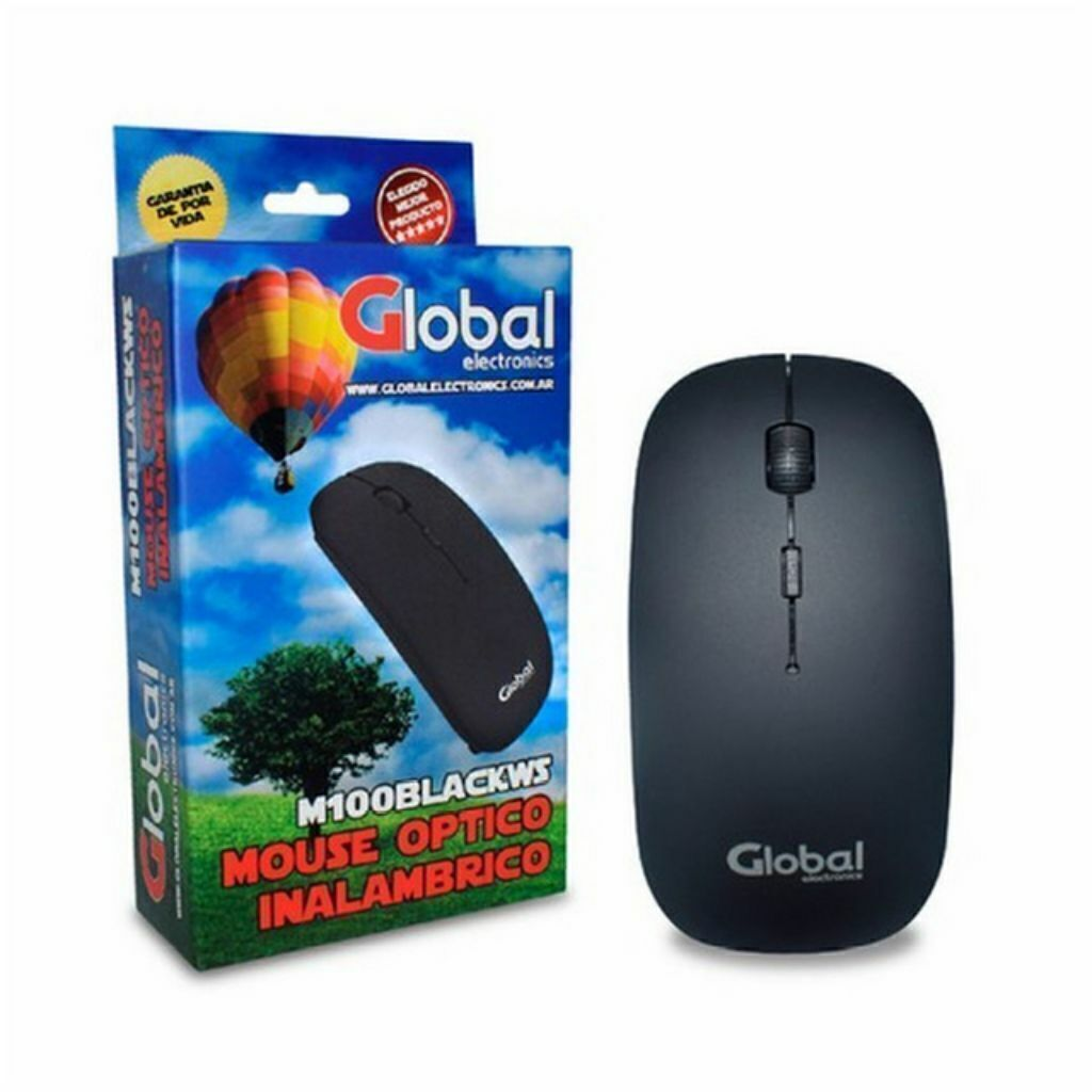 MOUSE INALAMBRICO GLOBAL M100 BLACKWS