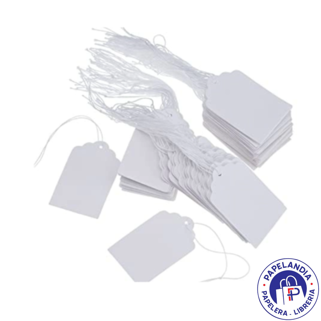 ETIQUETA CON HILO N°108 X100U 1.7X2.6