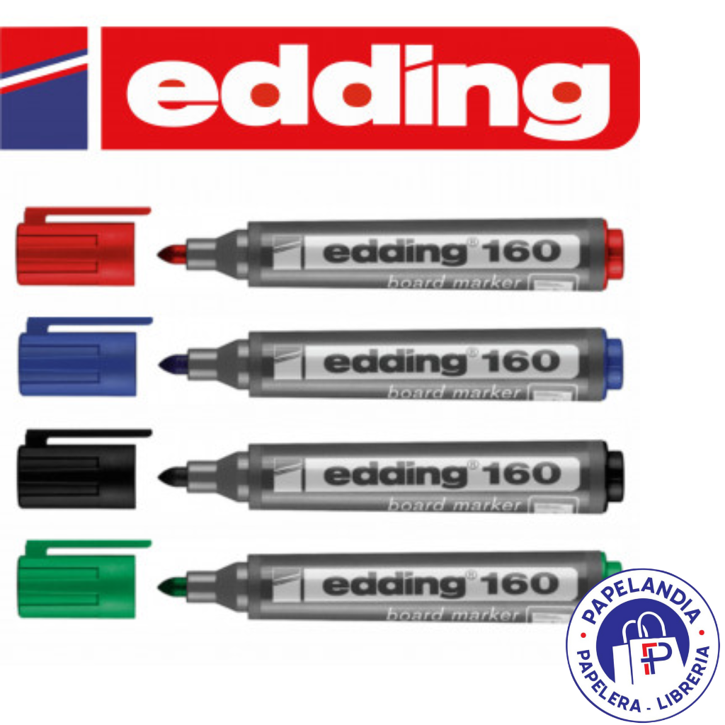 MARCADOR EDDING 160 PIZARRA PACK X 4 NEG-ROJ-VERDE-AZUL
