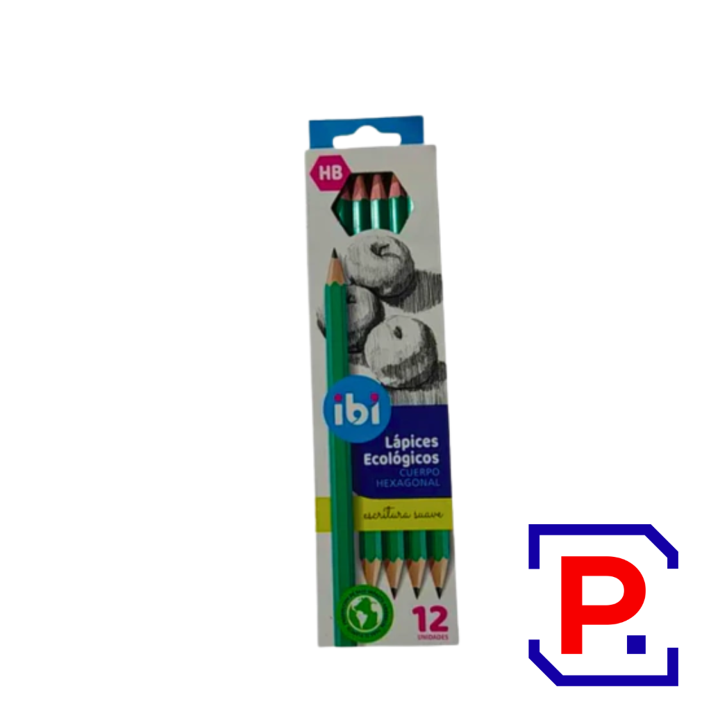 LAPIZ GRAFITO ECOLOGICO HB IBI (RESINA) 532010 X 12U