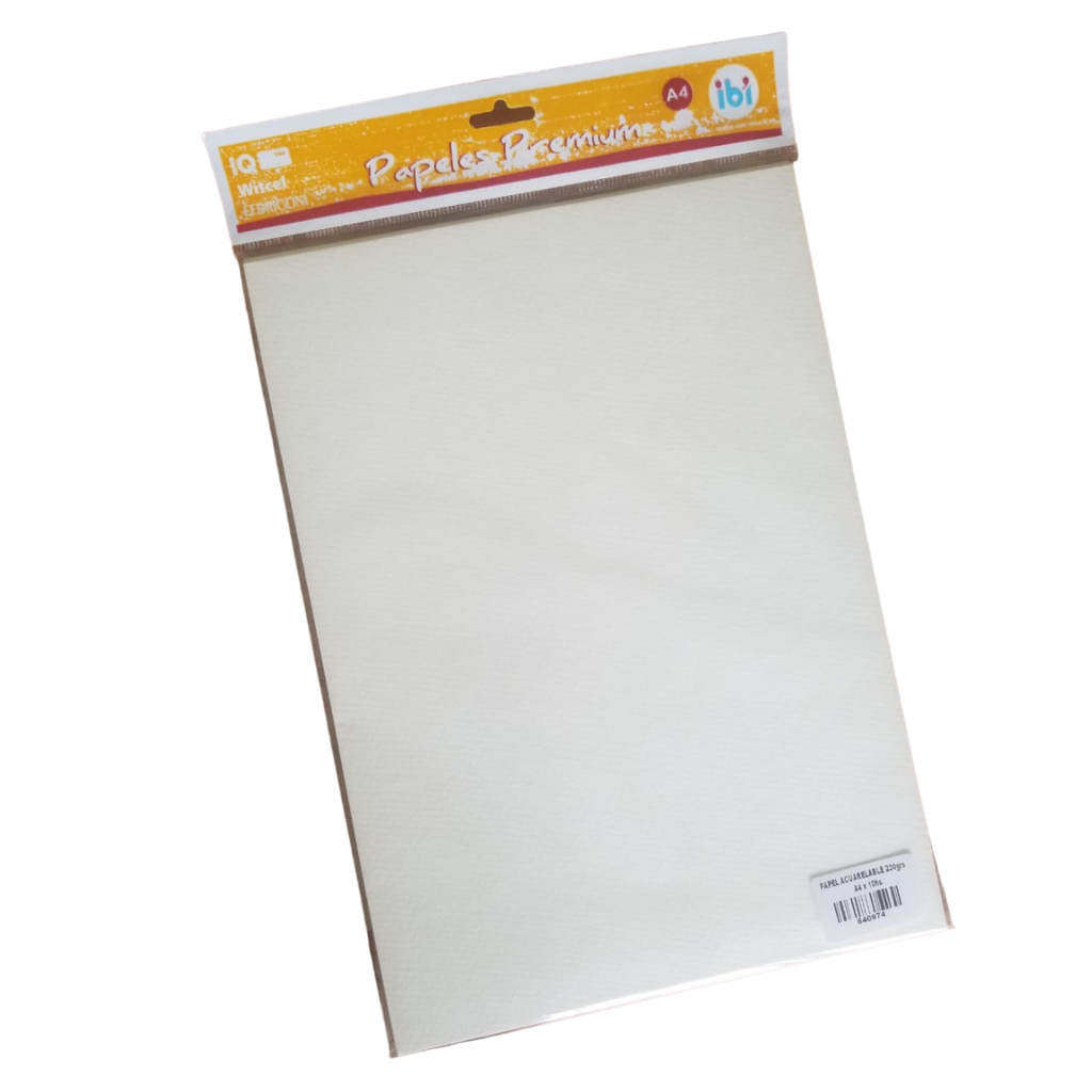 PAPEL ACUARELABLE 300 GRS A4 X 10 HJS 640956