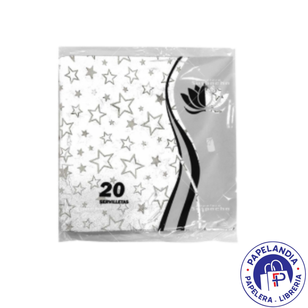 SERVILLETA TISSUE ESTRELLA PLATA NAPTRES X 20U