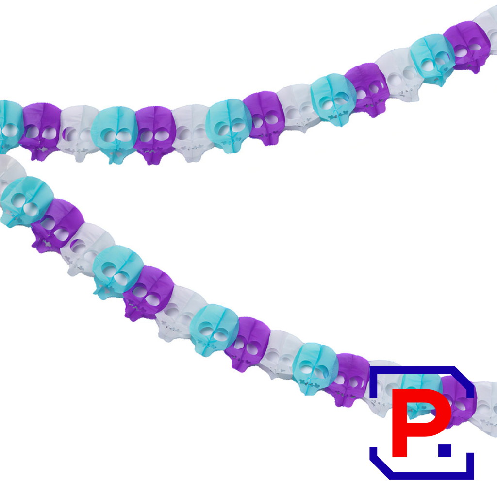 GUIRNALDA *CRANEOS* 3 COLORES 360CM GUH18