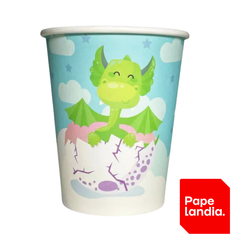 VASO DE POLIPAPEL DRAGON 266CC X 6 UN. DVA017