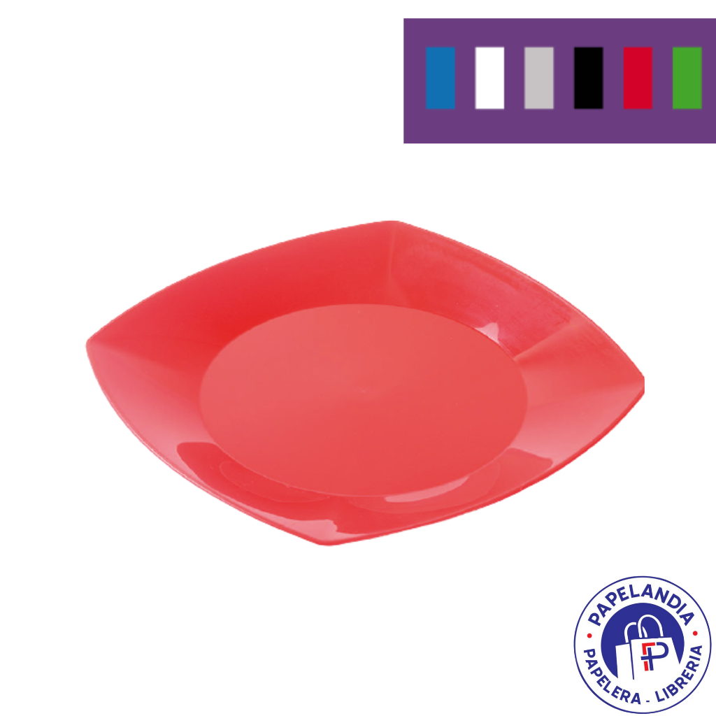 PLATO GRANDE CUADRADO 22 CM X 10