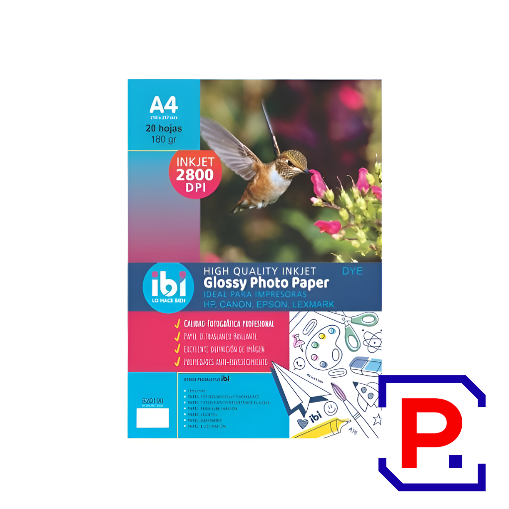 PAPEL FOTOGRAFICO A4 180GRS X 20HJS 620190