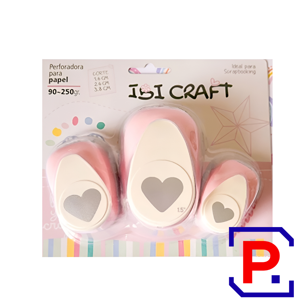 PERFORADORA SET CORAZONES X 3 (16MM 25MM 38MM) 655820