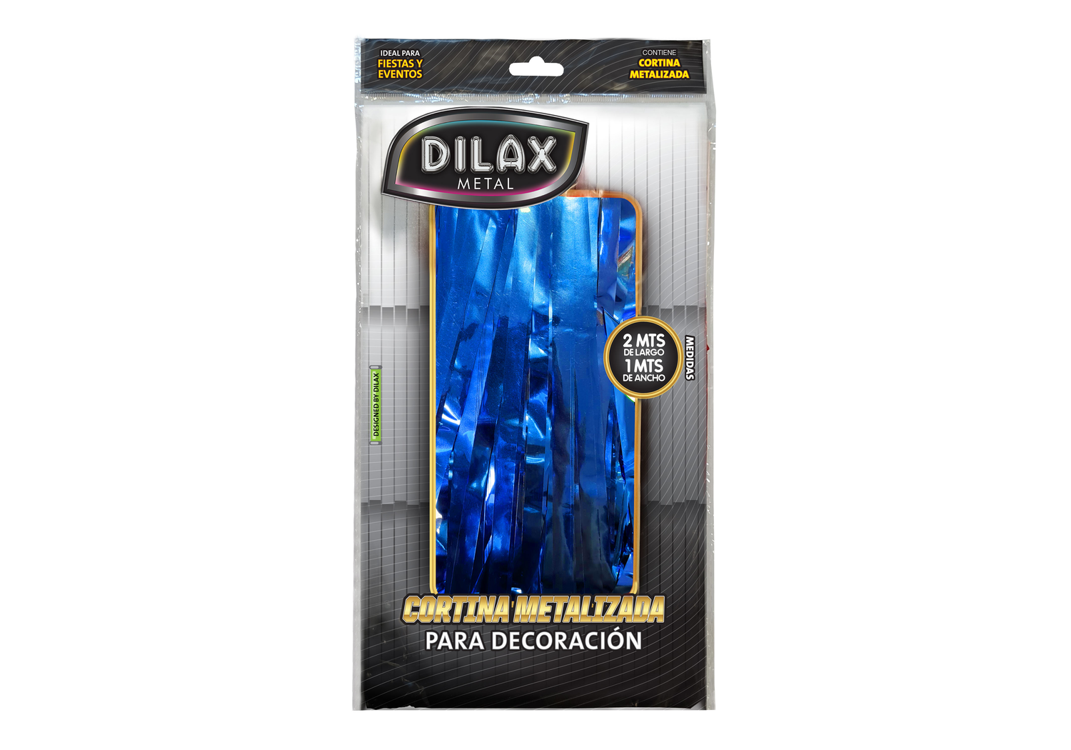 CORTINA METAL LISO DILAX AZUL