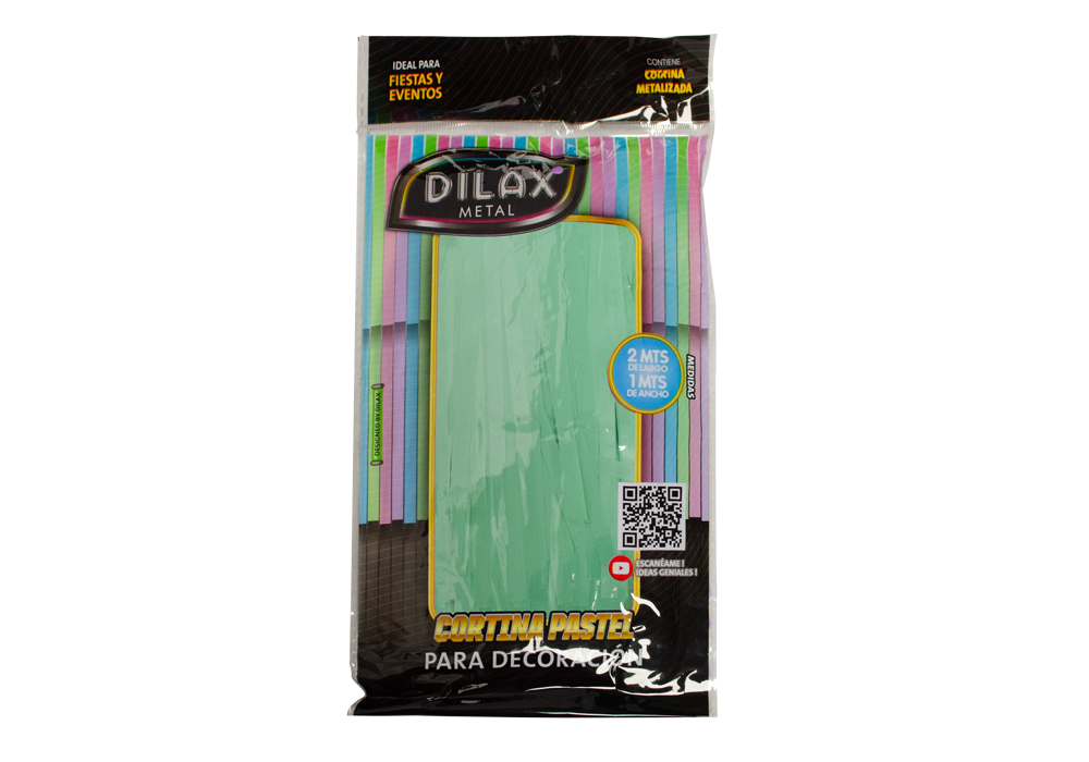CORTINA METAL LISO DILAX VERDE PASTEL