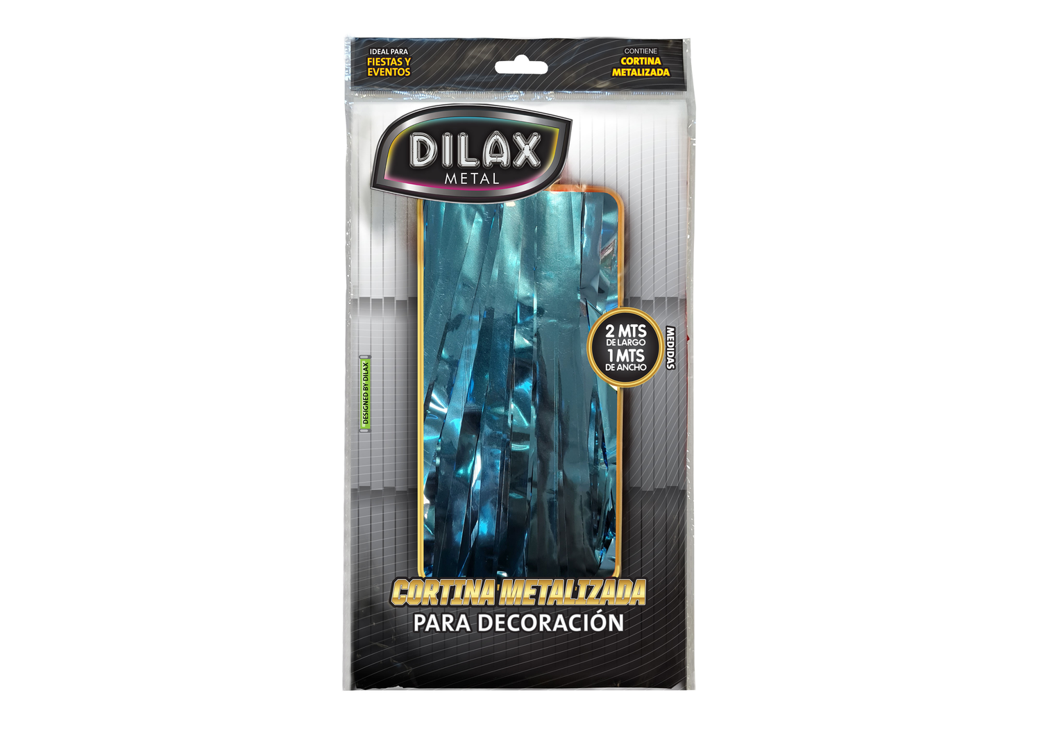 CORTINA METAL LISO DILAX CELESTE