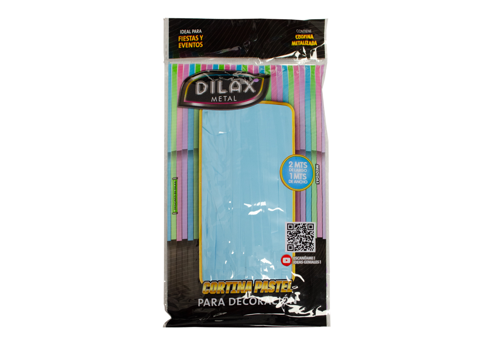 CORTINA METAL LISO DILAX CELESTE PASTEL
