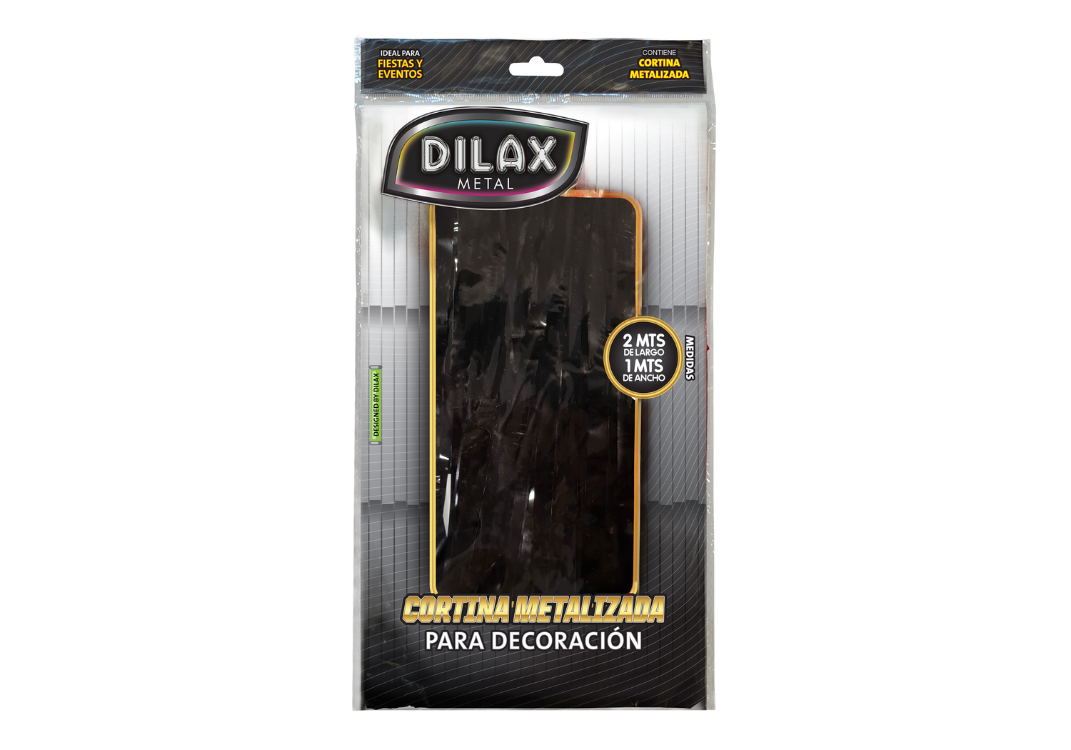 CORTINA METAL LISO DILAX NEGRO