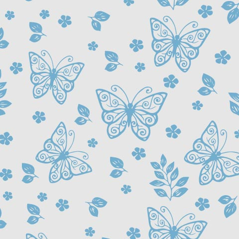 PAPEL COREANO 57X57CM BFT-01 X 20 HOJAS MARIPOSA M3 CELESTE CBX
