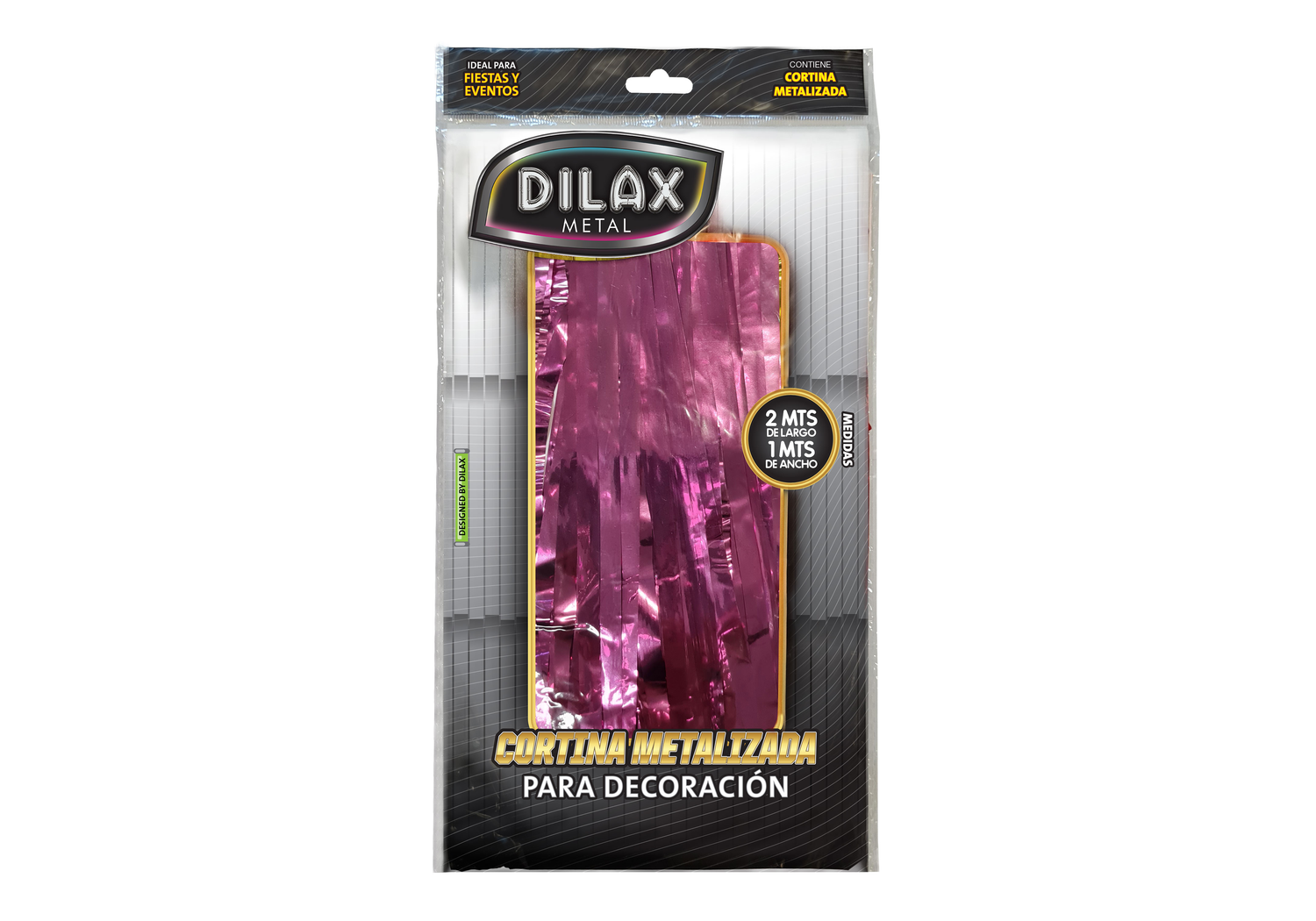 CORTINA METAL LISO DILAX ROSA