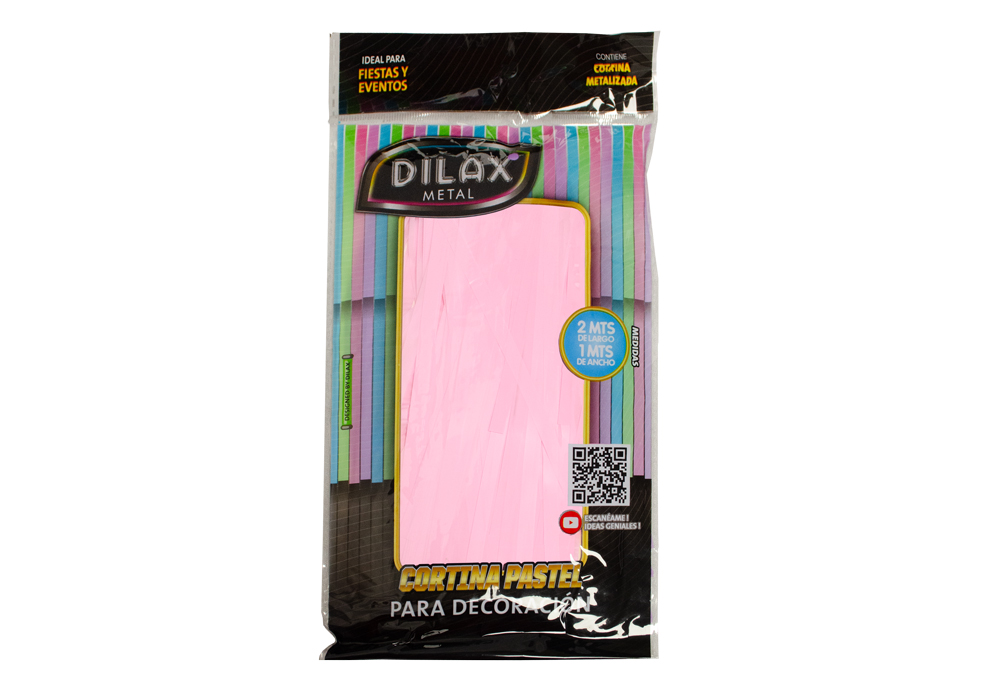 CORTINA METAL LISO DILAX ROSA PASTEL