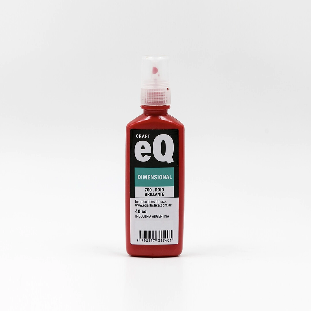 PINTURA DIMENSIONAL 3D BRILLANTE ROJO