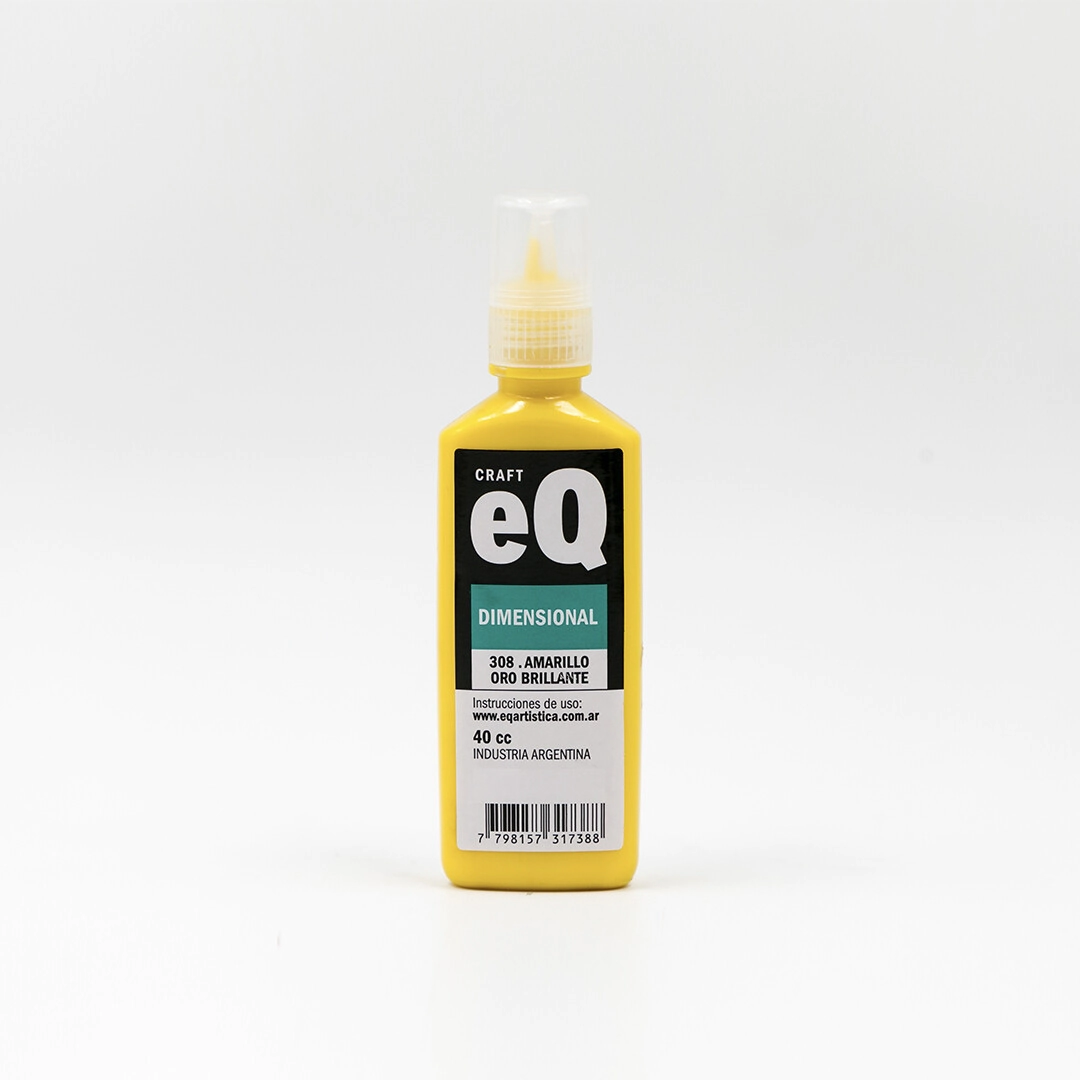 PINTURA DIMENSIONAL 3D BRILLANTE AMARILLO ORO