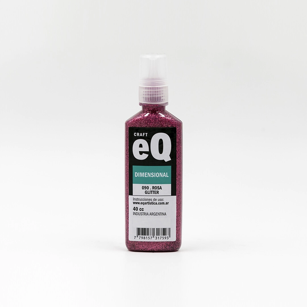 PINTURA DIMENSIONAL 3D GLITTER ROSA