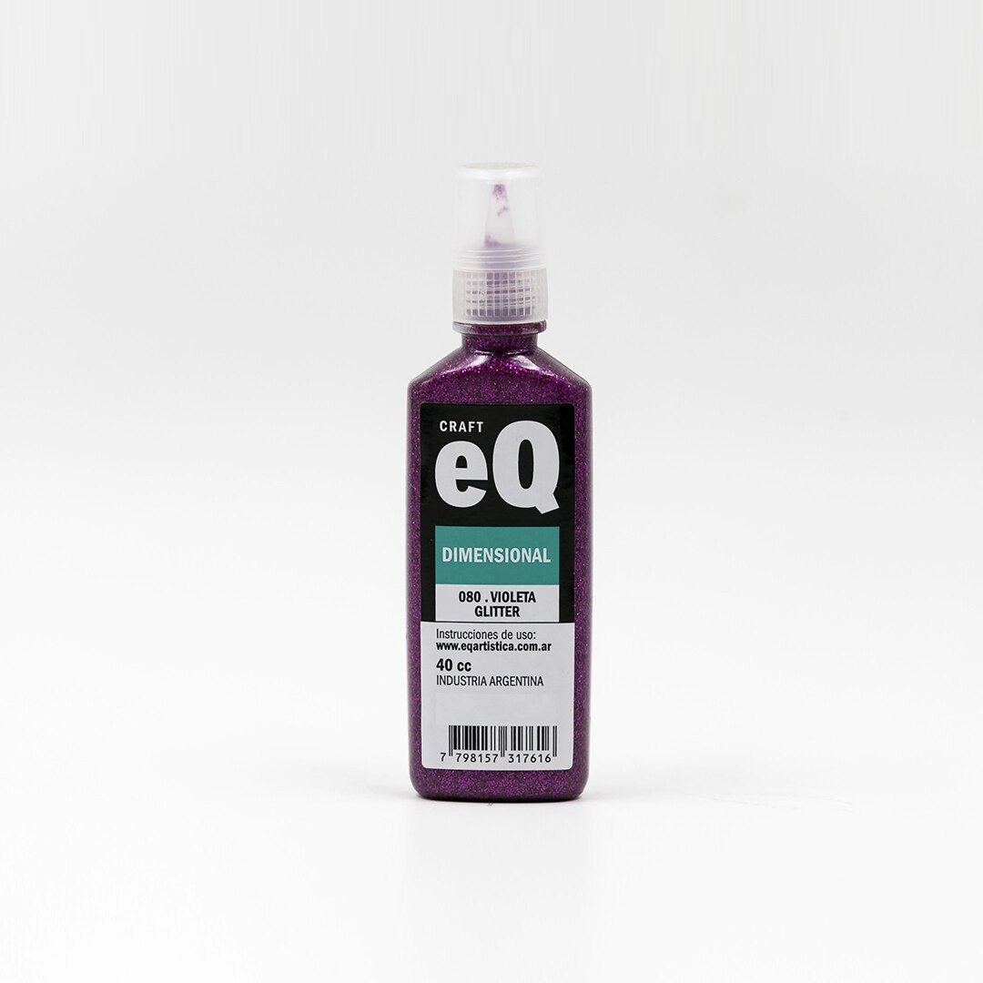 PINTURA DIMENSIONAL 3D GLITTER VIOLETA