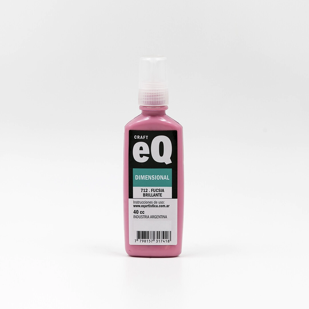 PINTURA DIMENSIONAL 3D VS. COLORES Brillante fucsia