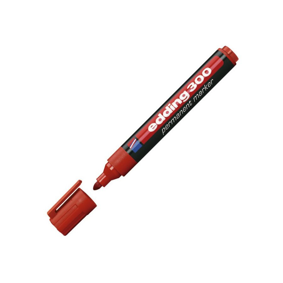 MARCADOR EDDING 300 PERMANENTE ROJO