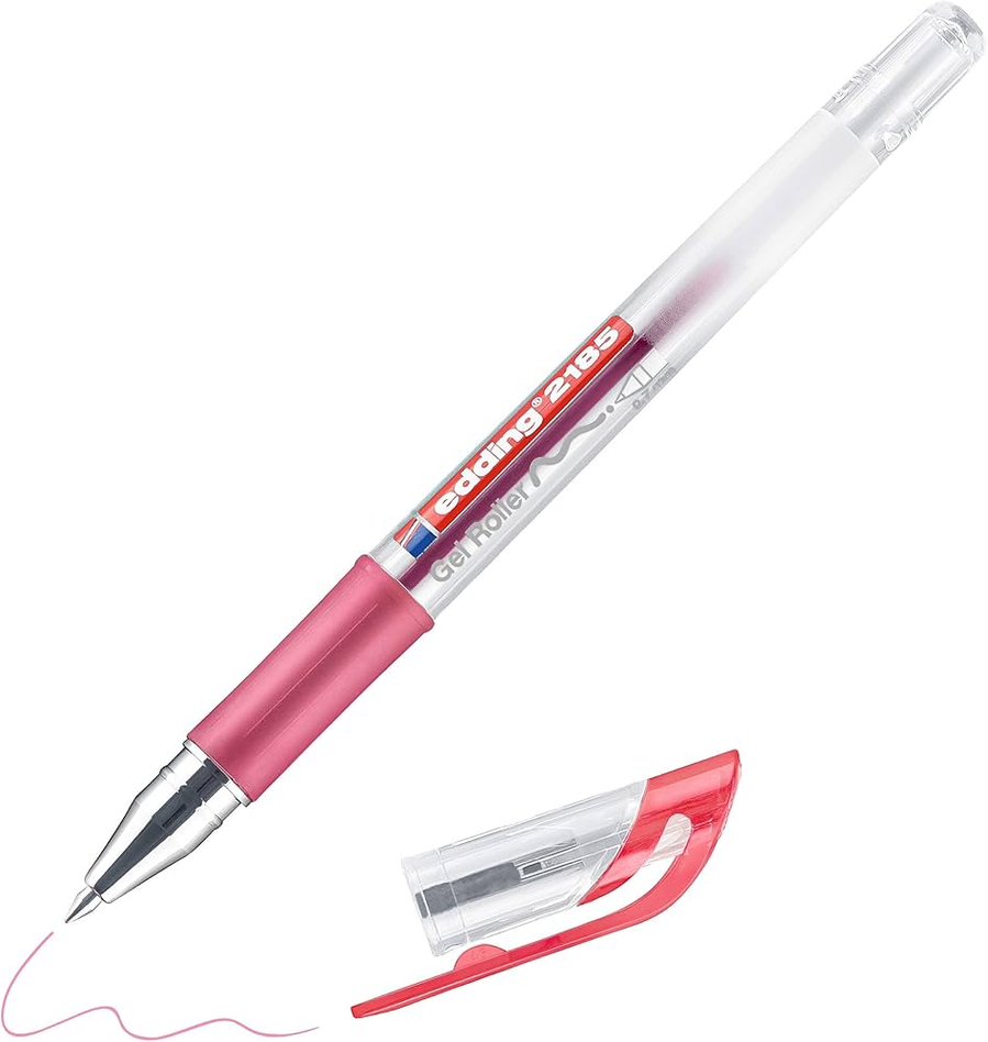 LAPICERA ROLLER EN GEL EDDING E-2185 ROJO