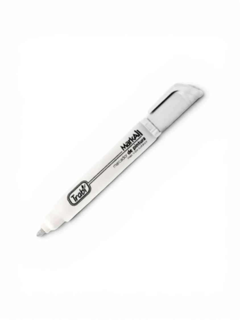 MARCADOR MARK ALL PUNTA MEDIA Blanco