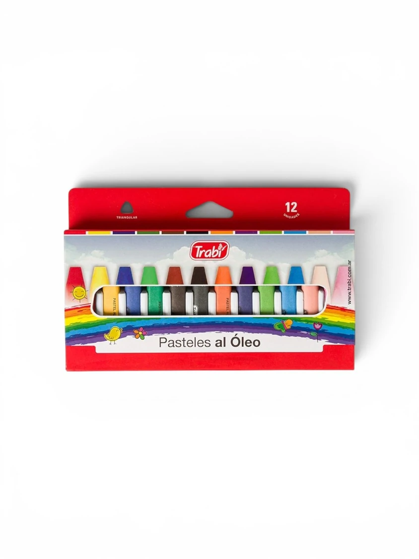 PASTEL AL OLEO X12 TRABI