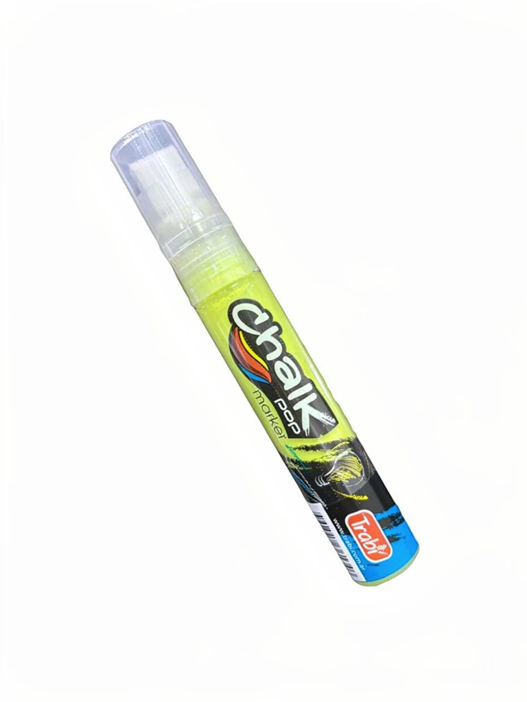 MARCADOR CHALK GLASS 6-15MM AMARILLO FLUO