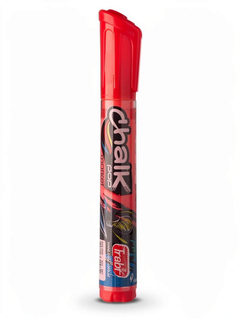 MARCADOR CHALK GLASS POP A VALVULA 4 - 6 MM X 1 BL ROJO FLUO