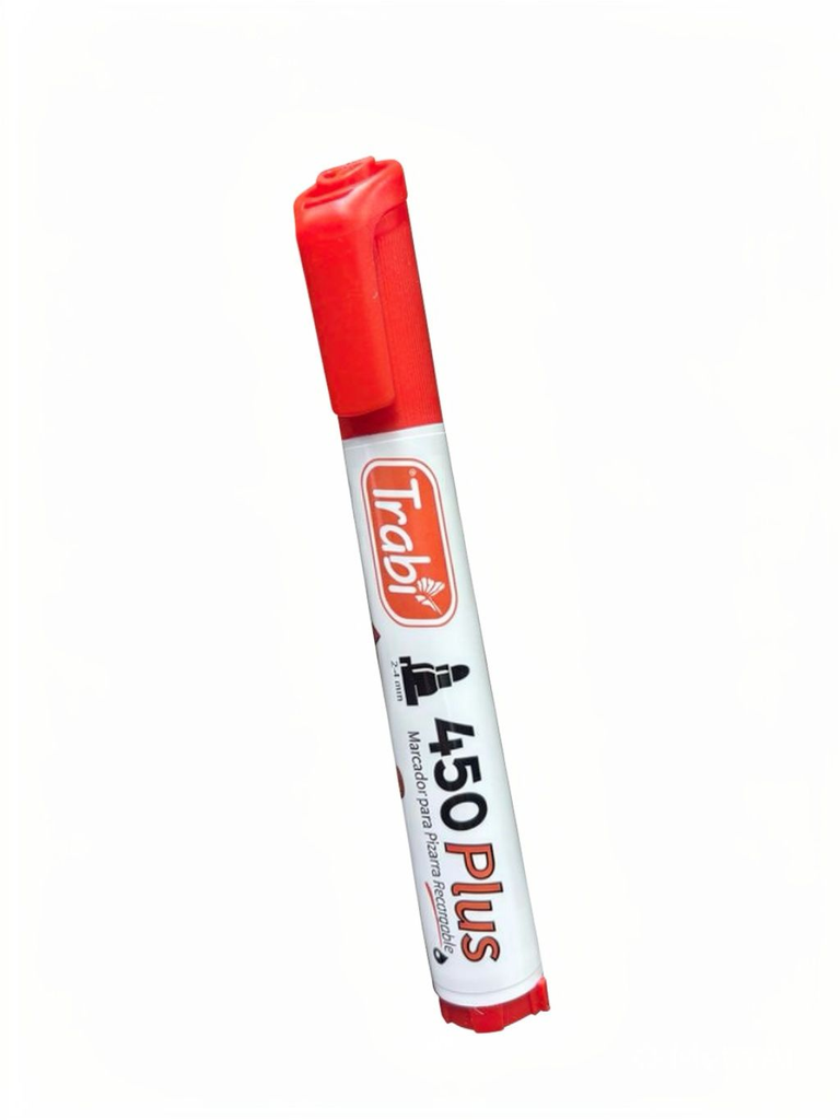 MARCADOR TRABI PIZARRA 450 Rojo