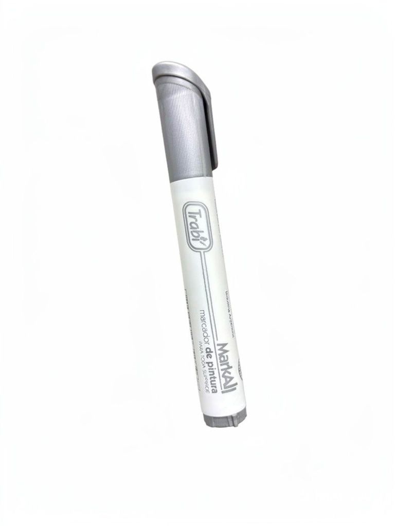 MARCADOR MARK ALL TRABI Plata