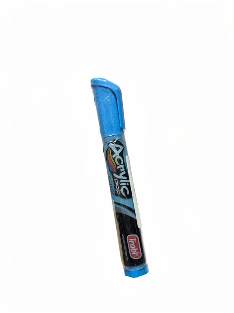 MARCADOR ACRYLIC POP A VALVULA 2-4 MM X 1 BL CELESTE
