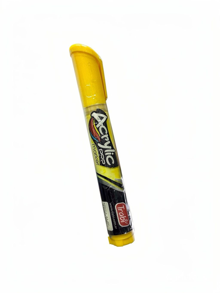 MARCADOR ACRYLIC POP A VALVULA 2-4 MM X 1 BL AMARILLO