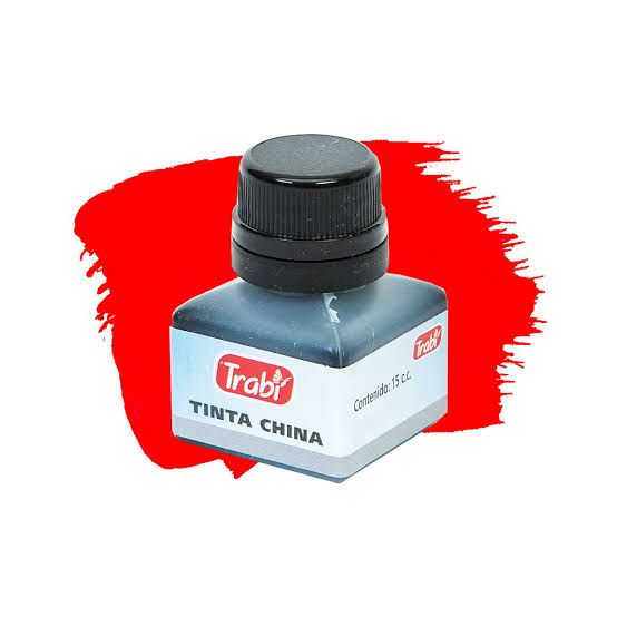 TINTA CHINA TRABI 15 CM3 ROJO