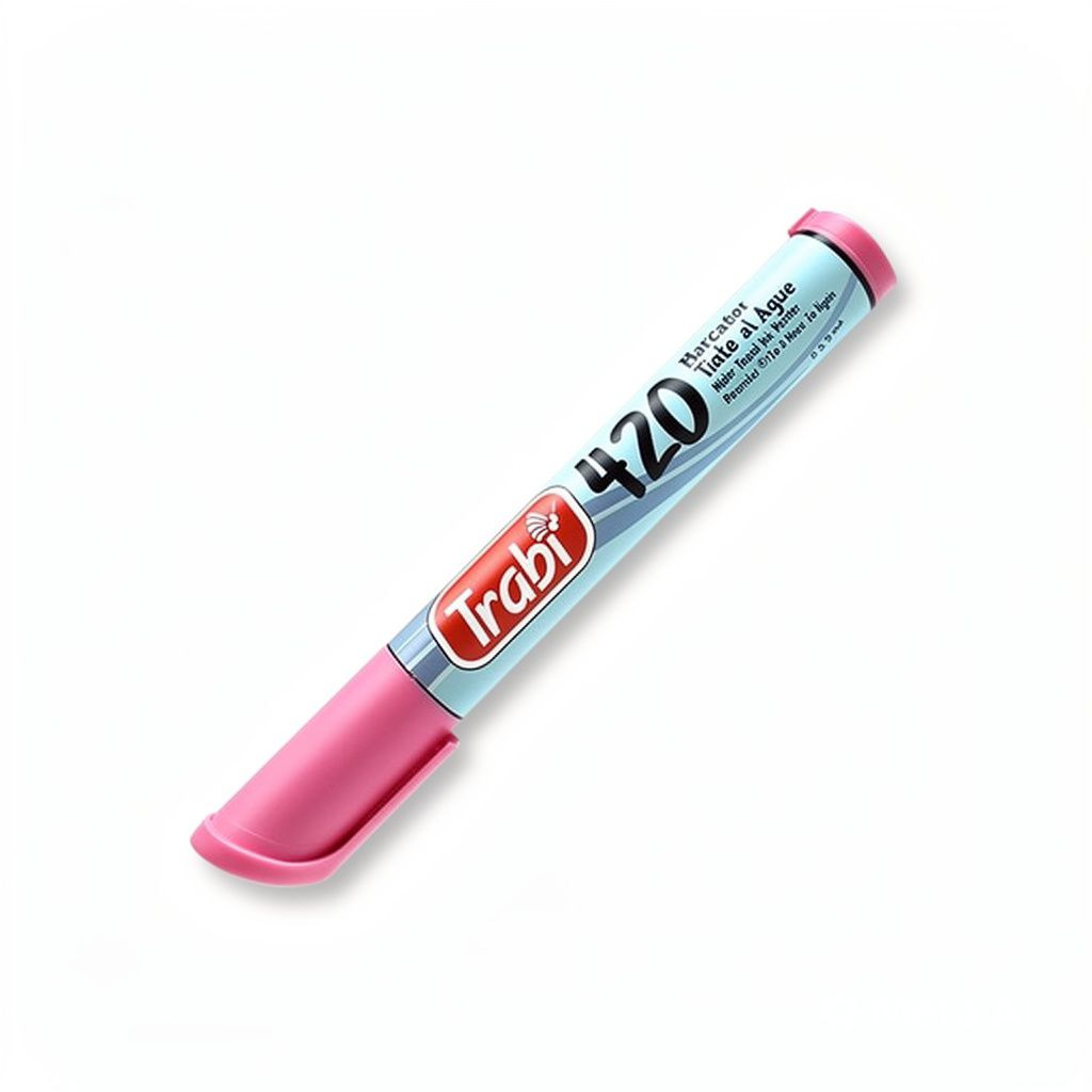 MARCADOR TRABI AL AGUA 420 Rosa