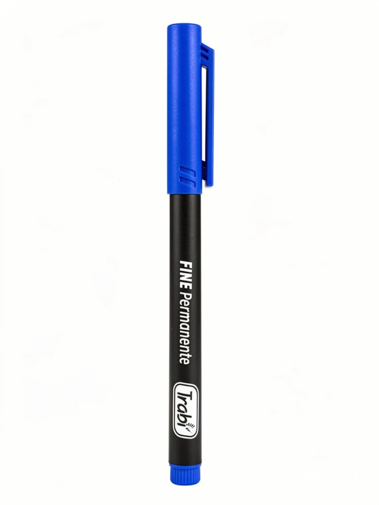 MARCADOR TRABI MICROFIBRA PERMANENTE Azul