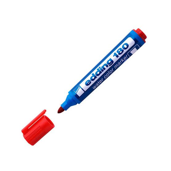 MARCADOR EDDING 180 AL AGUA ROJO