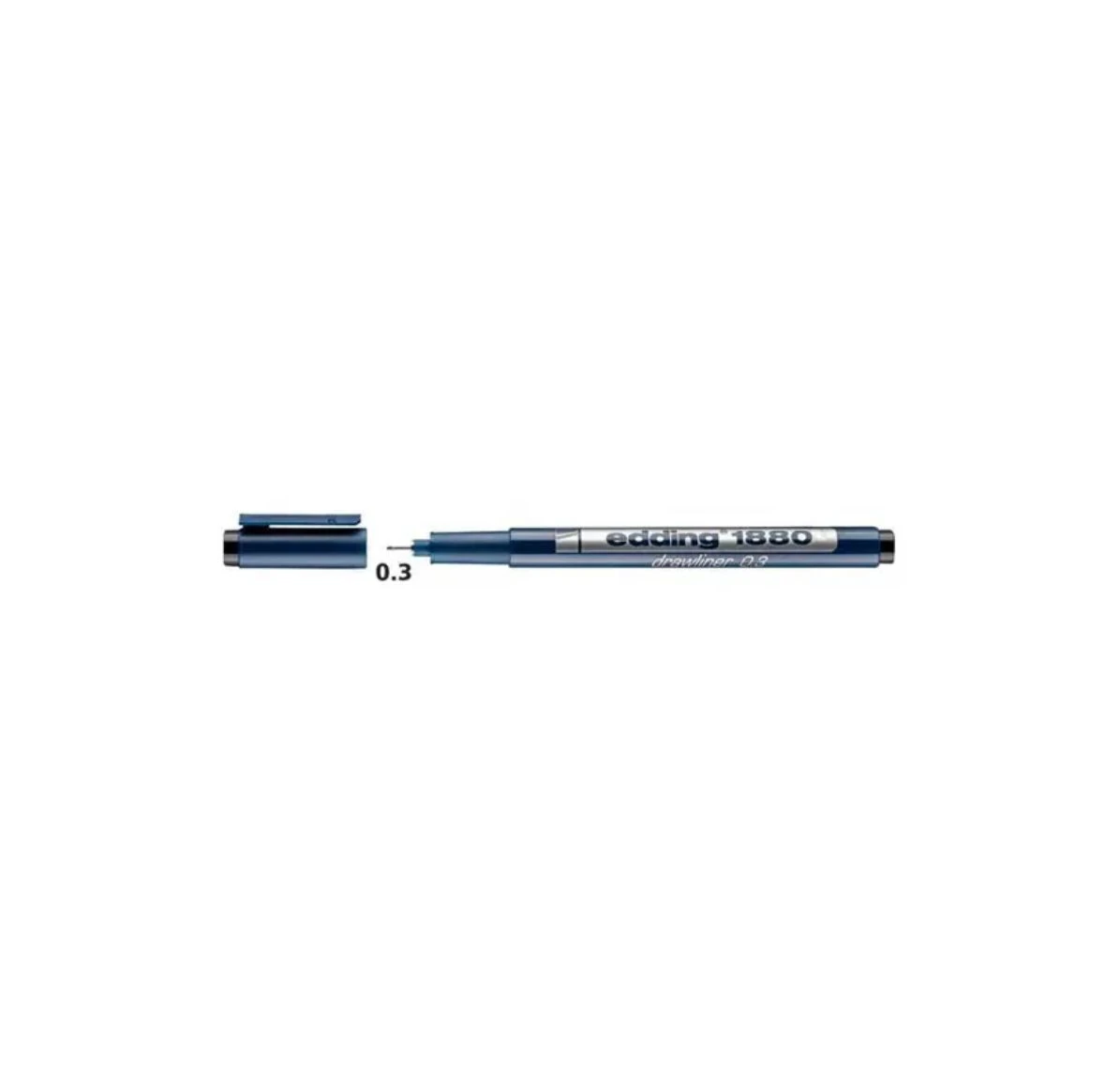 MARCADOR EDDING ESTILOGRAFICO DRAWLINER NEGRO 0.3