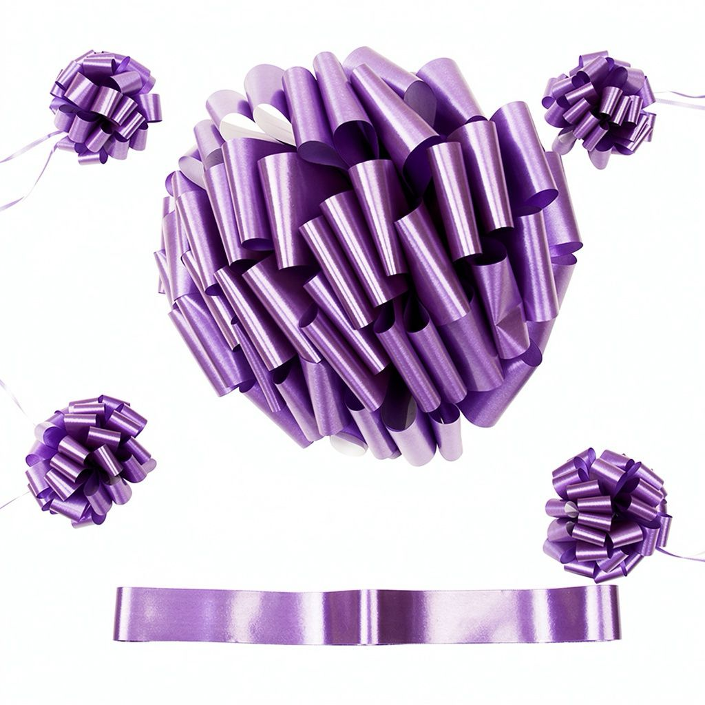 MOÑO DE AUTO NOVIA LISO VIOLETA
