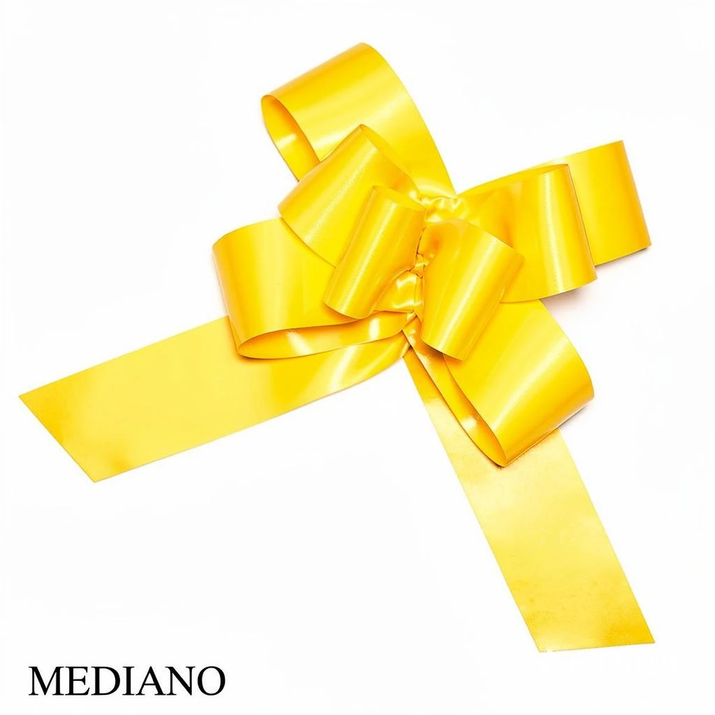 MOÑO PARA ARMAR MEDIANO X 50 AMARILLO
