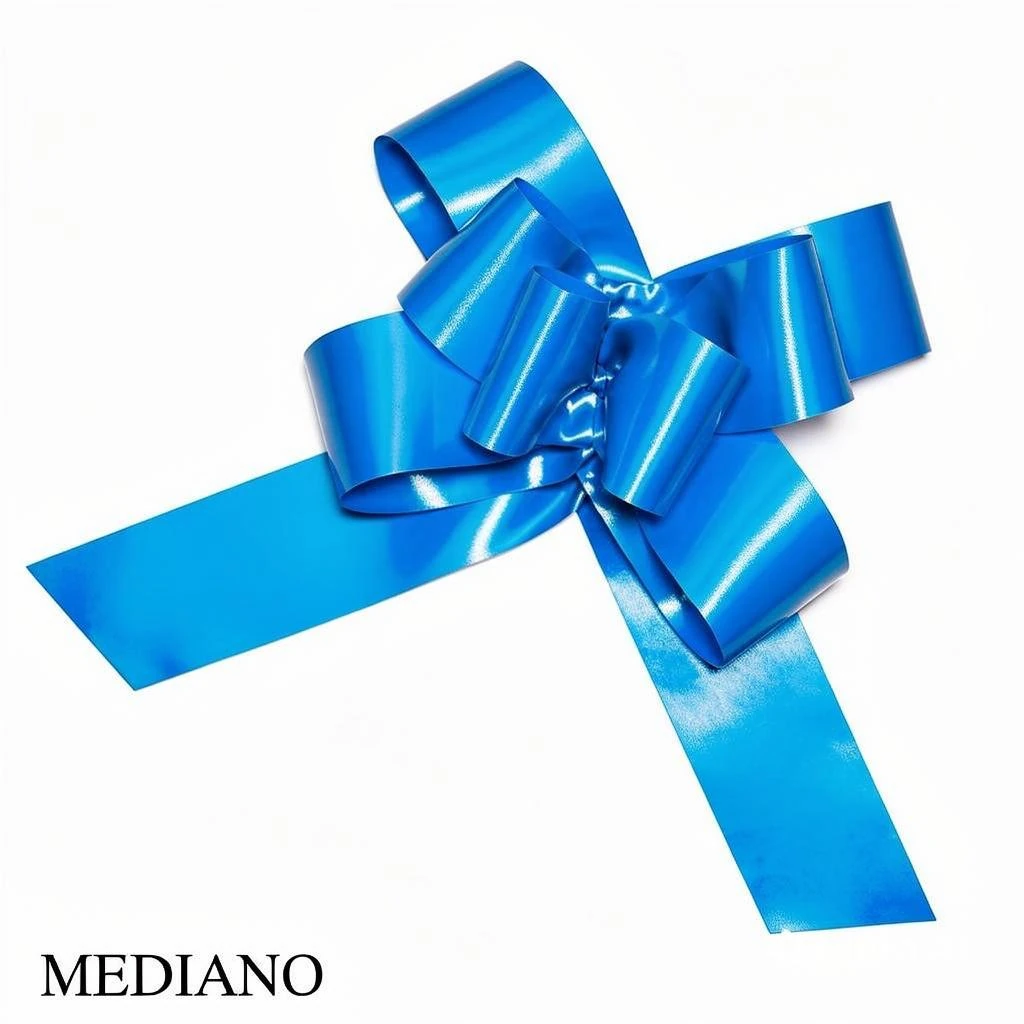 MOÑO PARA ARMAR MEDIANO X 50 AZUL